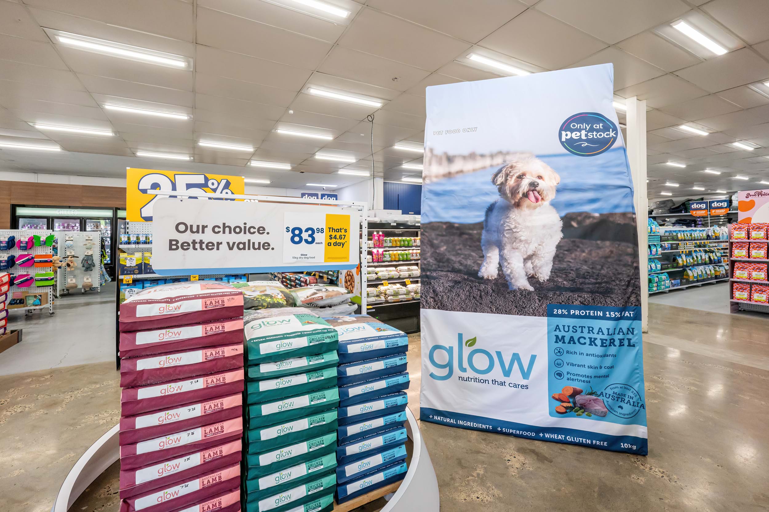 Petstock Dog Food Bag Display